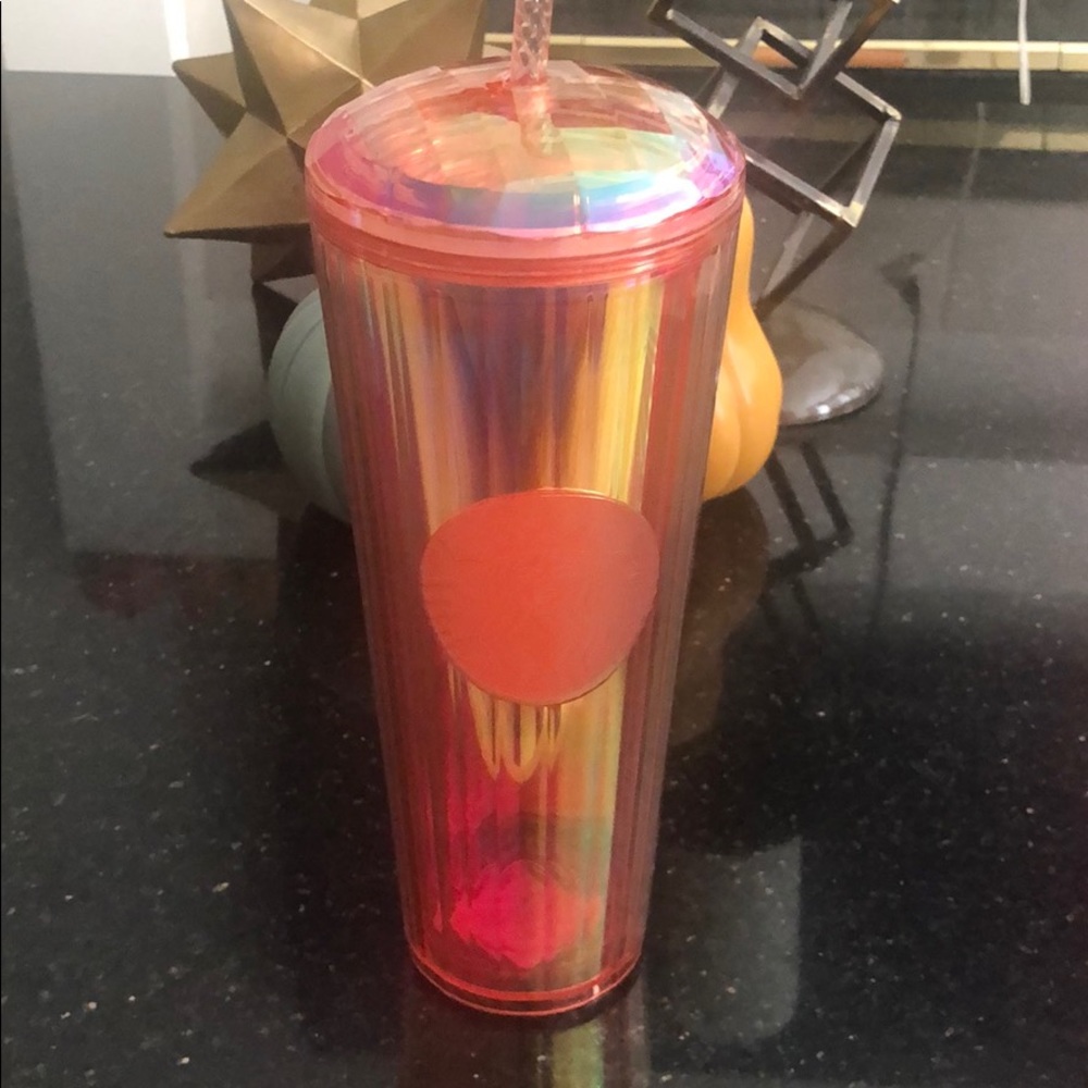 Starbucks Coral Iridescent Tumbler